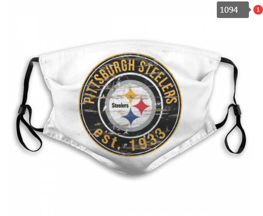 NFL Pittsburgh Steelers #24 Dust mask with filter->nfl dust mask->Sports Accessory
